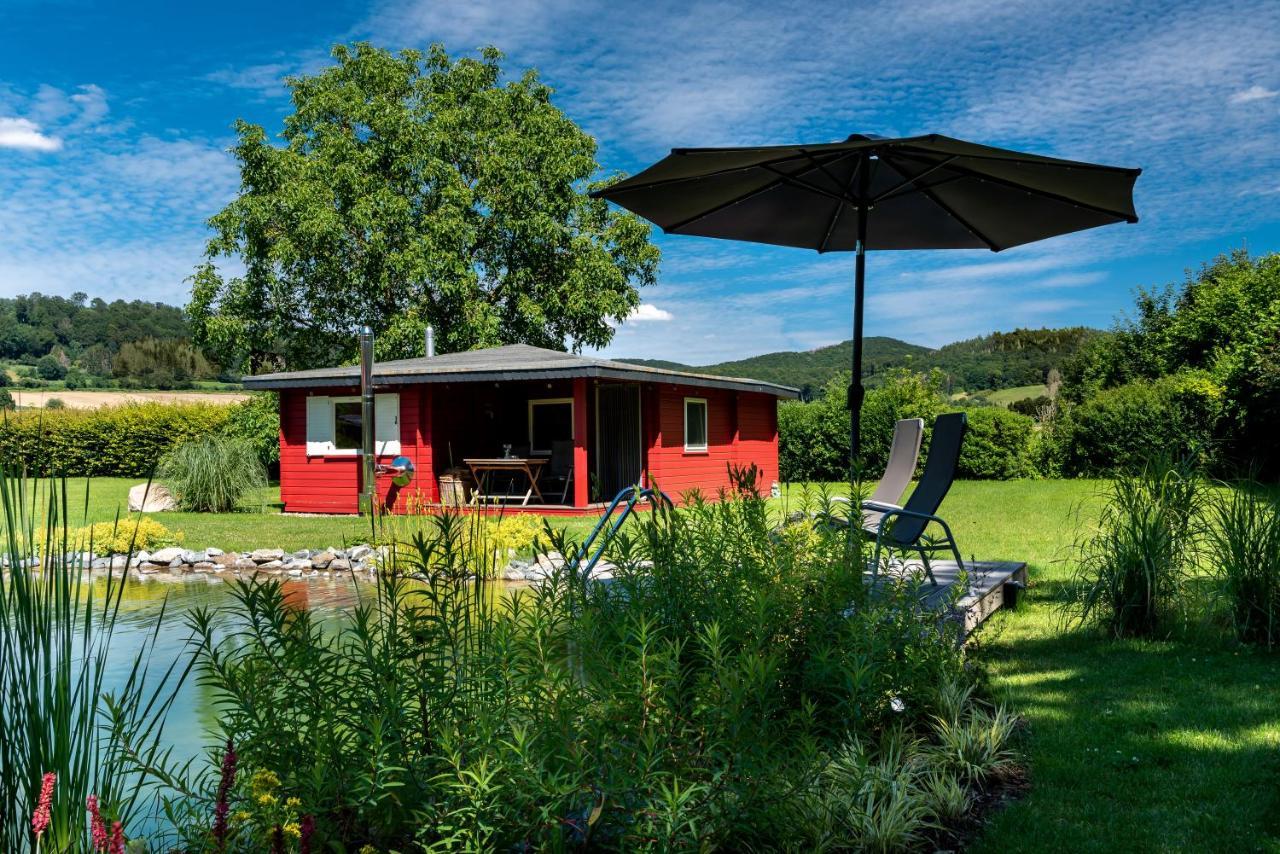 Romantic Wooden Lodge,Sauna,Schwimmteich,Alleinstehend,Absolut Ruhig Hessisch Oldendorf Ngoại thất bức ảnh