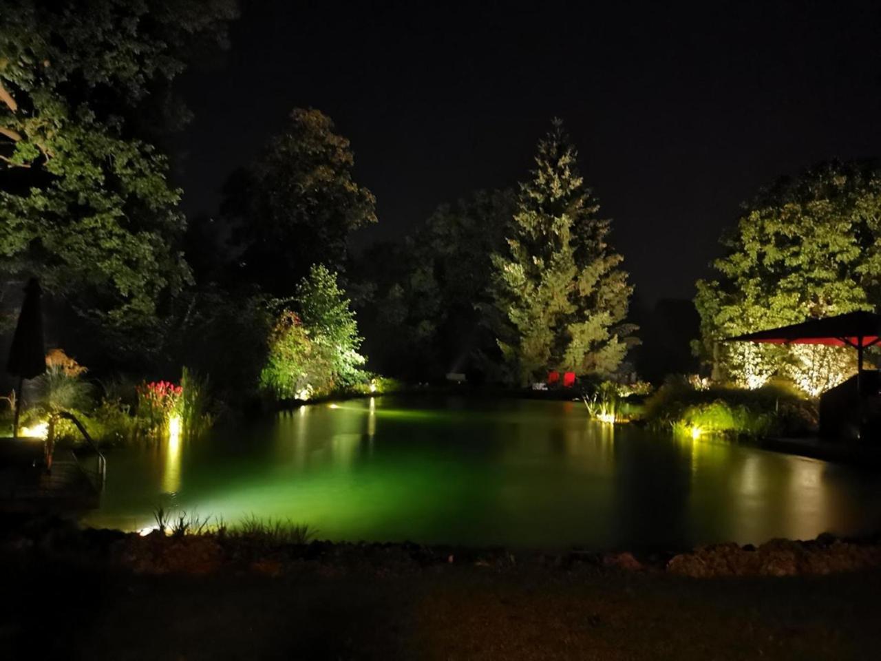 Romantic Wooden Lodge,Sauna,Schwimmteich,Alleinstehend,Absolut Ruhig Hessisch Oldendorf Ngoại thất bức ảnh